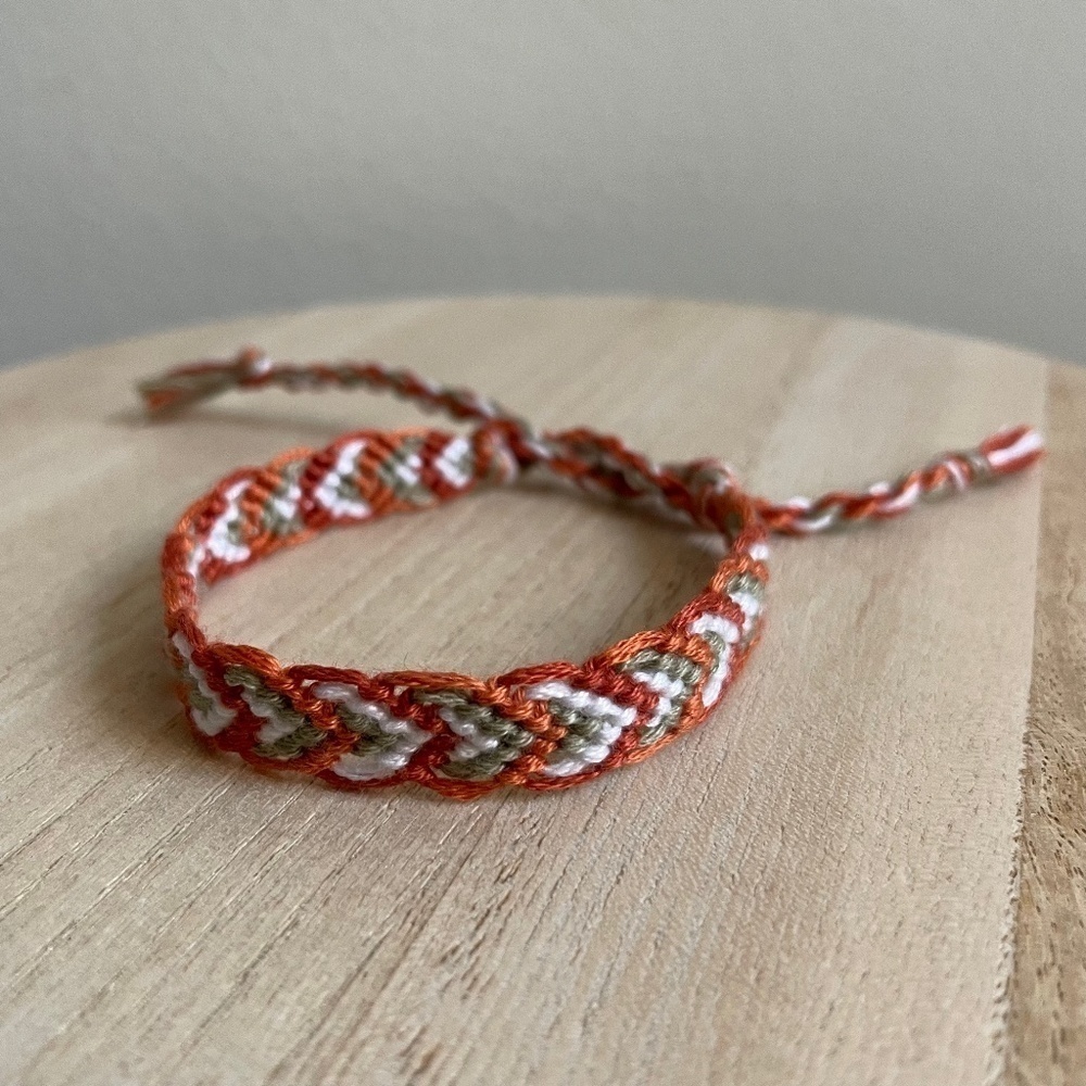 Sage Coral Woven Bracelet